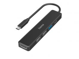 Hama USB 3.2 Gen1 Type-C 5in1 dokkoló adapter(1xUSB3.2, 2x USB 2.0, HDMI, Type-C) (200117)